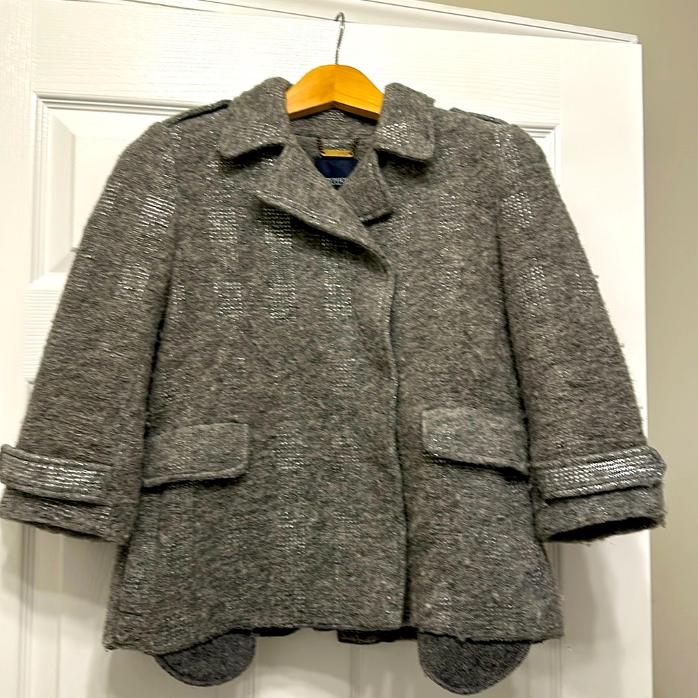 Gryphon cropped style pea coat